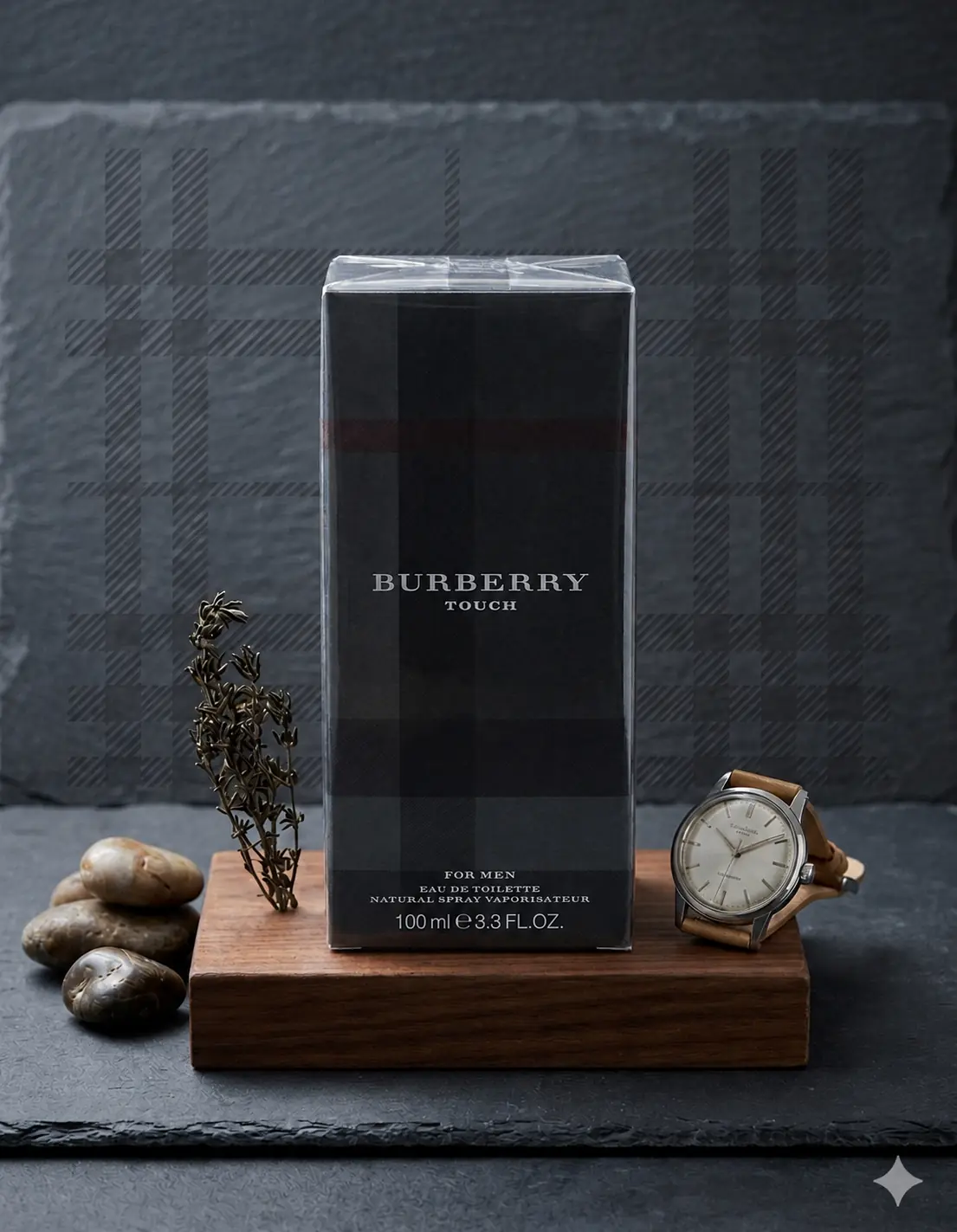 Burberry Touch for Men fragrance bottle and packaging