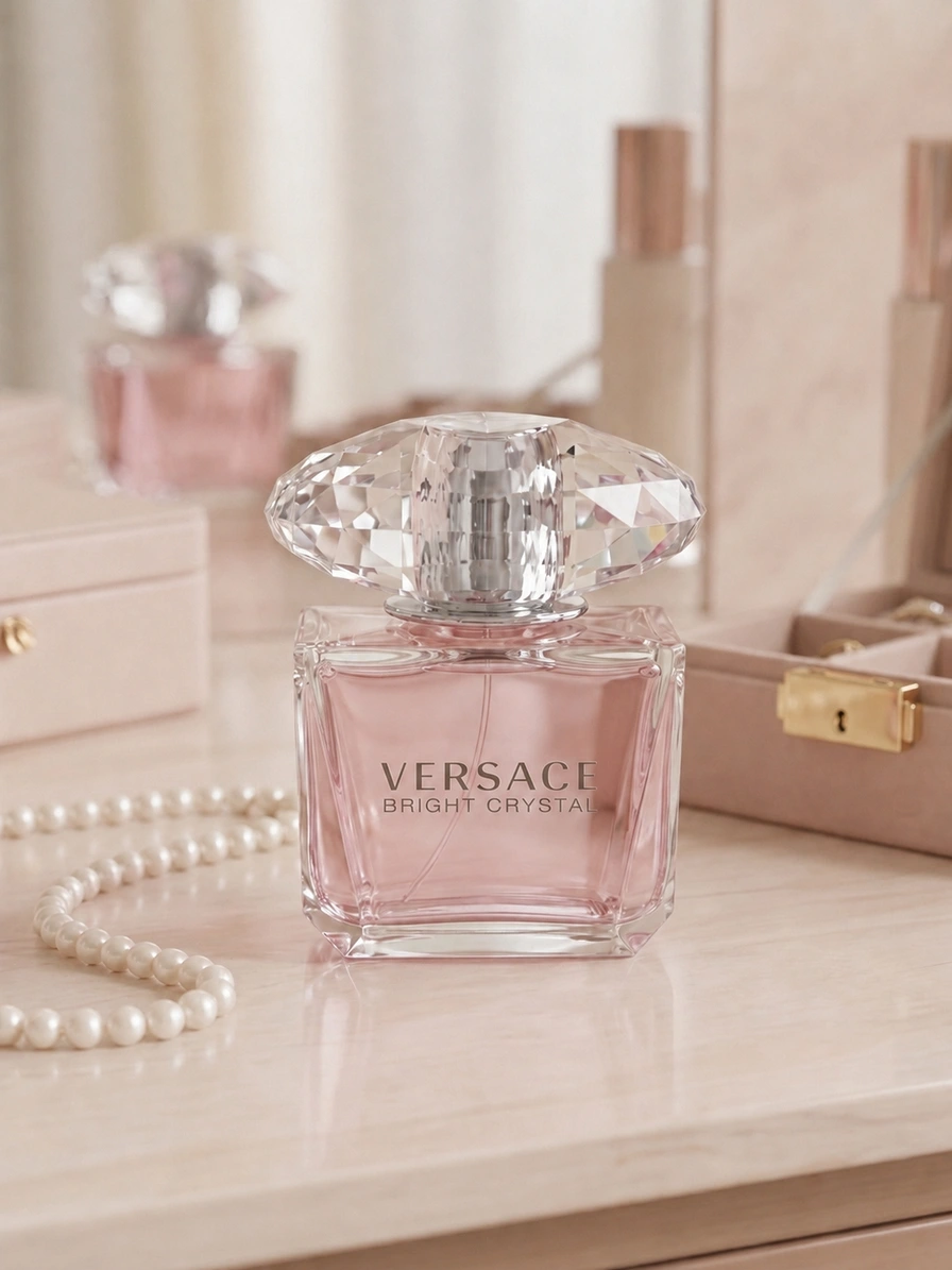 Versace Bright Crystal fragrance bottle and packaging